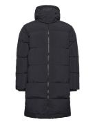 Long Puffer Coat - Grs/Vegan Black Knowledge Cotton Apparel