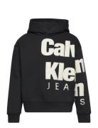 Blown-Up Logo Fleece Hoodie Black Calvin Klein