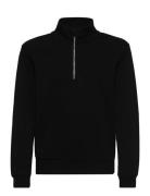 Nlmnaldemar Ls Half Zip Sweat Black LMTD