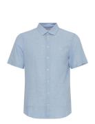 Cfaksel Ss Linen Mix Shirt Blue Casual Friday