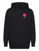 Japanese Sun Hoodie Sweat-White Pepper Black Edwin