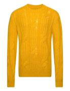 Furry Cable Cneck Yellow GANT