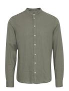 Cfanton 0053 Cc Ls Linen Mix Shirt Green Casual Friday