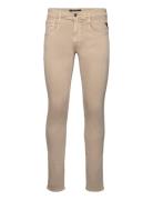 Anbass Trousers Slim Hyperflex Colour Xlite Cream Replay