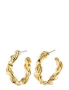 Sun Recycled Twisted Hoops Gold Pilgrim