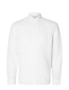 Slhregkylian-Linen Shirt Ls Classic Noos White Selected Homme