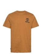 Short Sleeve Back Logo Graphic Tee Wheat Boot Brown Timberland