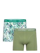 Cotton Stretch Boxer 2P Green Björn Borg