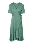 Yasthea 2/4 Midi Wrap Dress S. Noos Green YAS