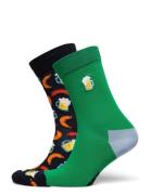 2-Pack Beer Socks Gift Set Green Happy Socks