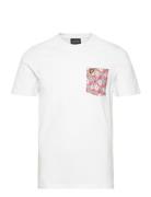 Floral Print Pocket T-Shirt White Lyle & Scott