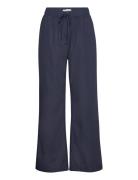 Brenda Solid Pants Navy A-View