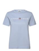 Reg Printed Graphic T-Shirt Blue GANT