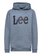 Wobbly Graphic Bb Oth Hoodie Blue Lee Jeans