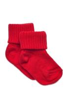 Cotton Rib Baby Socks Red Mp Denmark