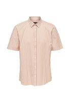Onscape S/S Stripe Reg Shirt Fw White ONLY & SONS