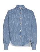 2Nd Rosalba Tt - Printed Denim Blue 2NDDAY