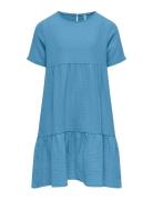 Kogthyra S/S Layered Dress Wvn Blue Kids Only