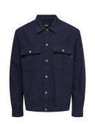 Onskennet Ls Linen Overshirt Noos Navy ONLY & SONS