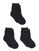 3-Pack Cotton Socks Blue Melton