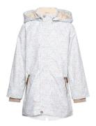 Vikaya Fleece Lined Printed Spring Jacket. Grs Grey Mini A Ture