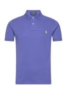 Slim Fit Mesh Polo Shirt Blue Polo Ralph Lauren