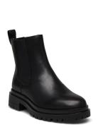 Corinne Burnished Leather Bootie Black Lauren Ralph Lauren