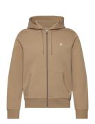 Double-Knit Full-Zip Hoodie Brown Polo Ralph Lauren