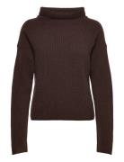 Rib-Knit Wool-Cashmere Mockneck Jumper Brown Polo Ralph Lauren