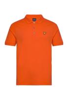 Plain Polo Shirt Orange Lyle & Scott