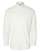 Slhslim-Ethan Shirt Ls Aop Noos White Selected Homme
