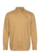 D1. Rel Dobby Stripe Shirt Yellow GANT
