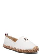 Th Leather Flat Espadrille White Tommy Hilfiger