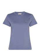 Reg Tonal Shield Ss T-Shirt Blue GANT