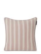 All Over Striped Organic Cotton Twill Pillow Cover Pink Lexington Home