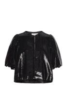 Cleo Pouf Sleeve Blouse Black Malina