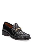 Classic Square Loafer With Buckle Black Apair