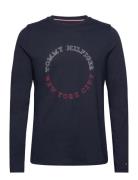 Monotype Roundle Ls Tee Navy Tommy Hilfiger