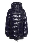 Md High Gloss Hooded Down Coat Blue Tommy Hilfiger