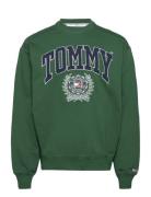 Tjm Boxy College Graphic Crew Green Tommy Jeans