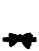 Velvet Bow Tie Black Portia 1924