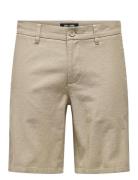 Onsmark 0011 Cotton Linen Shorts Noos Beige ONLY & SONS