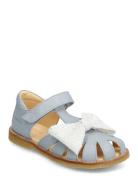 Sandals - Flat - Closed Toe - Blue ANGULUS