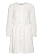 Vipricil O-Neck 7/8 Dress- Noos White Vila