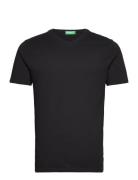 V Neck T-Shirt Black United Colors Of Benetton