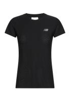 Jacquard Slim T-Shirt Black New Balance