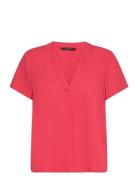 Vmmymilo Ss V-Neck Top Wvn Ga  Vero Moda