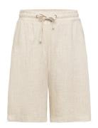 Tanja Linen Shorts Beige Grunt