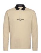 Relaxed Embroid Polo Beige Fred Perry
