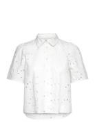Slkiara Shirt Ss White Soaked In Luxury